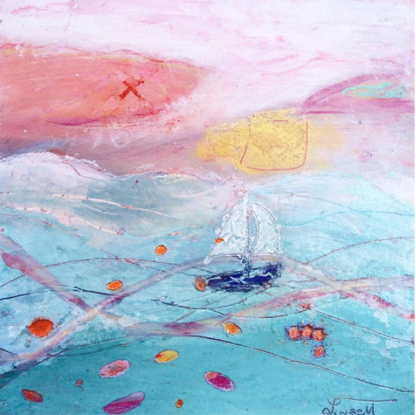 "Sunset Sail to Prevost Island" by Lisa Lipsett