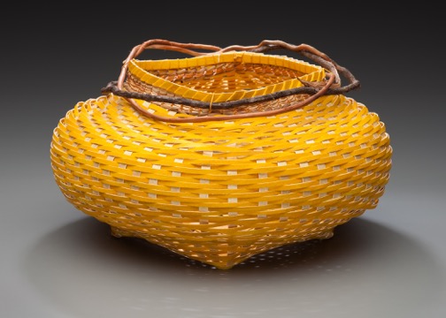 Fran Sloan-Sainas- yellow paper basket