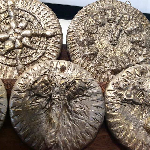 Secret creations from the characters of Cove Castle by Paula Ann Van (Smith). Show opens tomorrow at 5! #artshow #saltspringisland #bookart #funart #covecastlebook #saltspringartist #bcartist