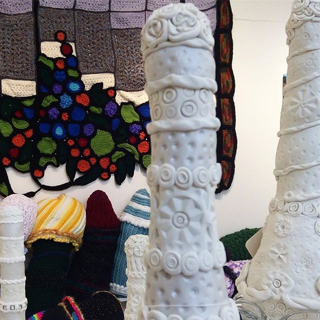 More secret creations by a 93 year old character from Cove Castle by Paula Ann Van (Smith). Show opens tomorrow at 5! #artshow #saltspringisland #bookart #funart #covecastlebook #saltspringartist #bcartist