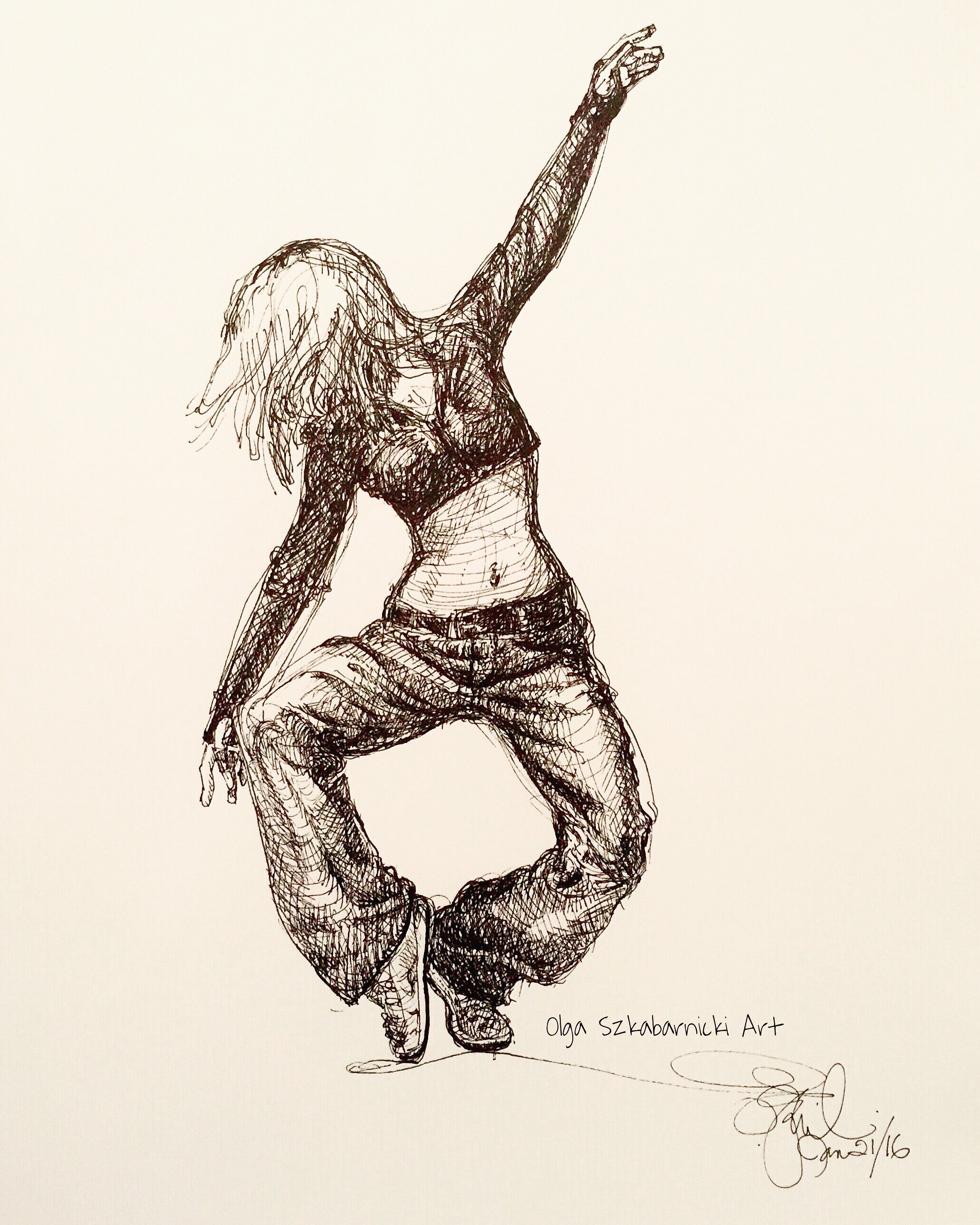 Pen and Ink:  Dancer 