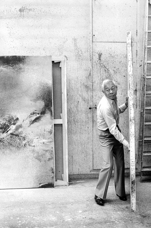 Dans son atelier de Paris, 1982. Photo Andersen