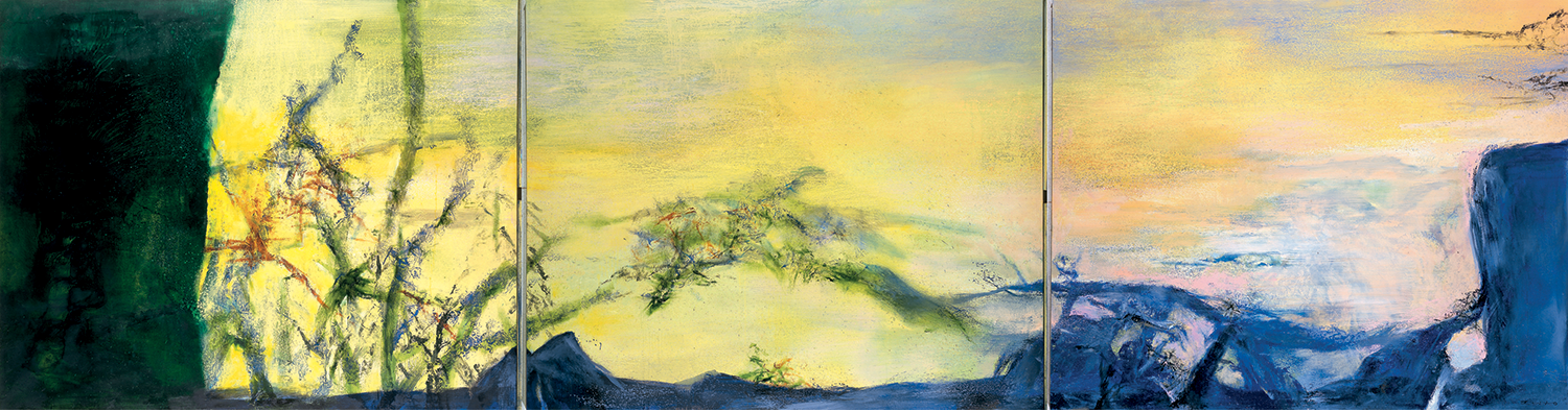 Hommage à mon ami Henri Michaux - Triptyque, 1999-2000