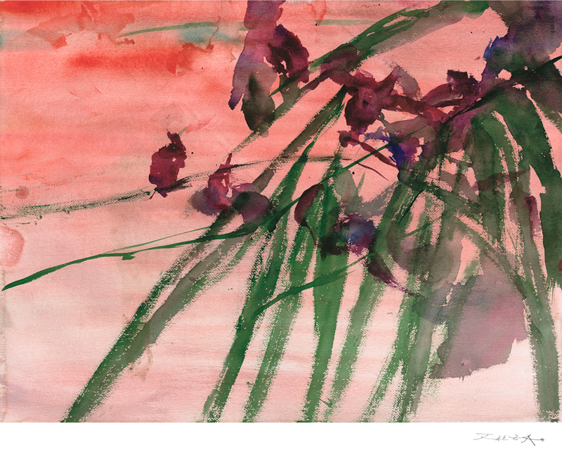 Zao Wu-Ki, Île-Maurice, impression pigmentaire 2011 © Zao Wu-Ki