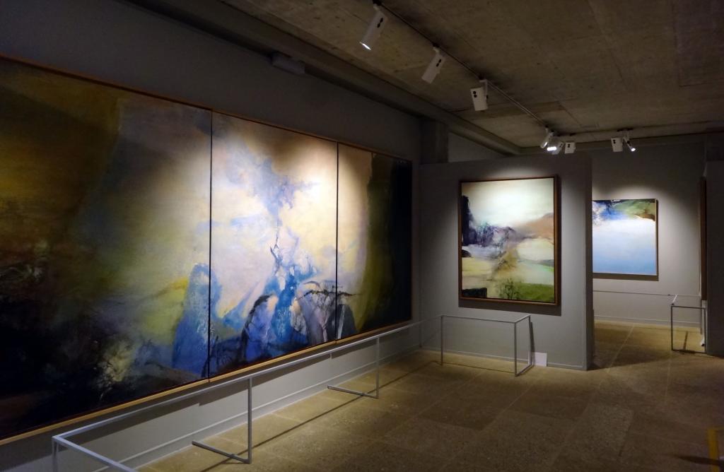 Exposition en cours de montage (photos Y.H.)