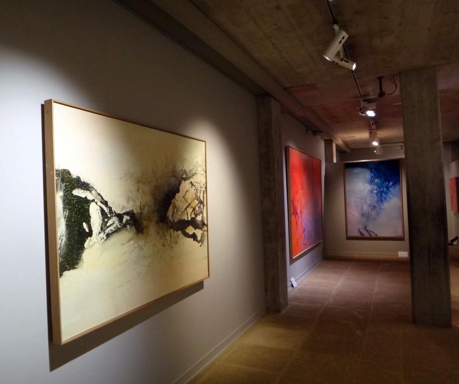 Exposition en cours de montage (photos Y.H.)