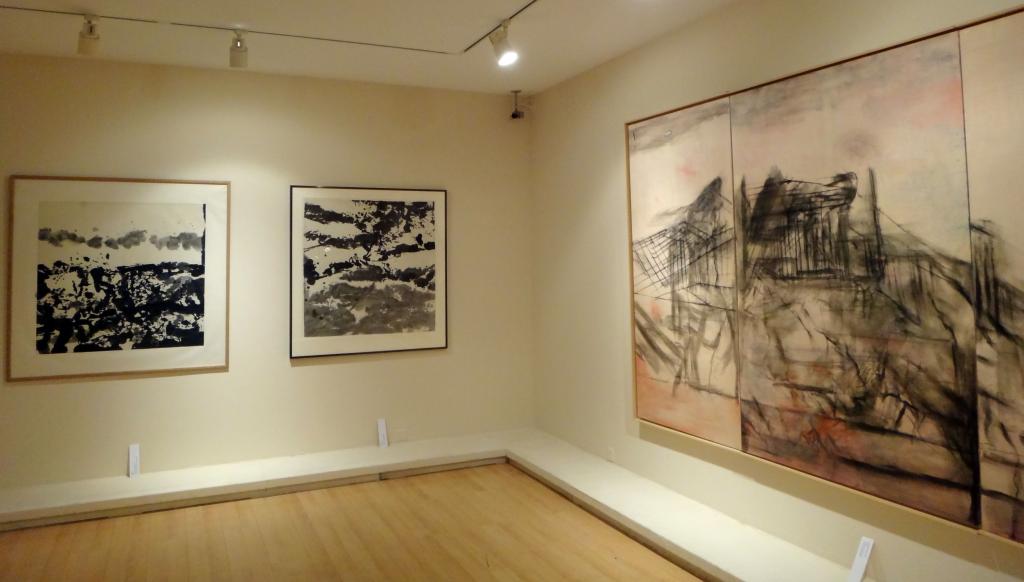 Exposition en cours de montage (photos Y.H.)