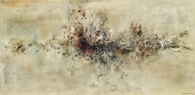 Zao Wou-Ki, Traversée des apparences, 1956 © Dennis Bouchard - Zao Wou-Ki © ADAGP, Paris, 2018