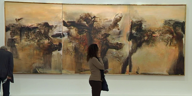 "L'espace est le silence" exhibition Zao Wou-Ki at the musée d'art moderne de la ville de Paris © France 3 / Culturebox