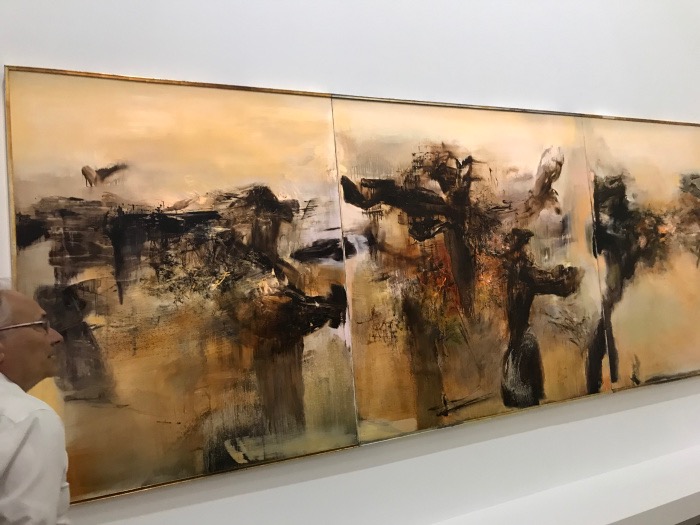 Zao Wou-Ki, Hommage à André Malraux, triptyque, 1976