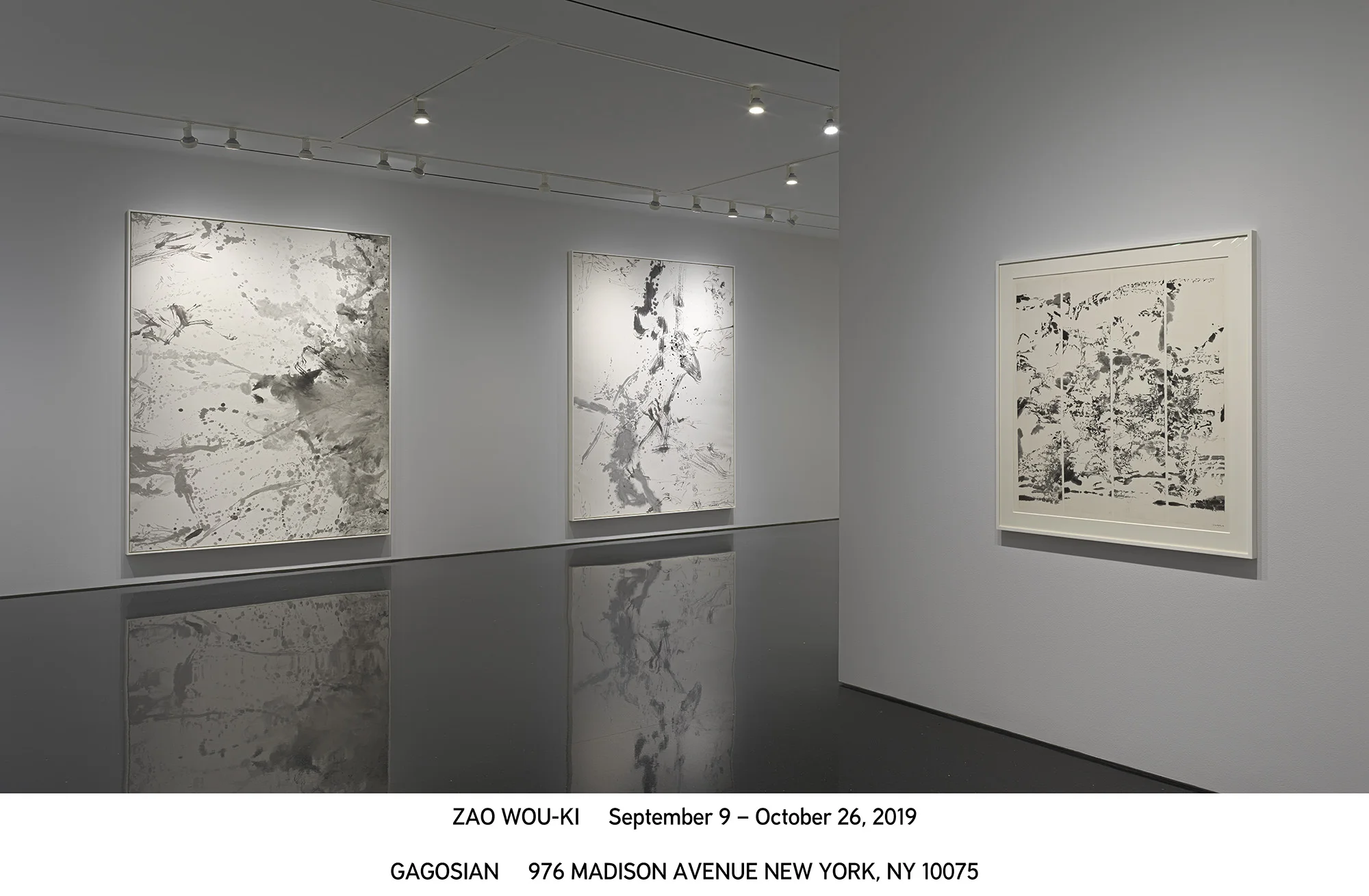 Zao Wou-Ki exhibition at the Gagosian Gallery in New York. Photo: Gagosian Gallery