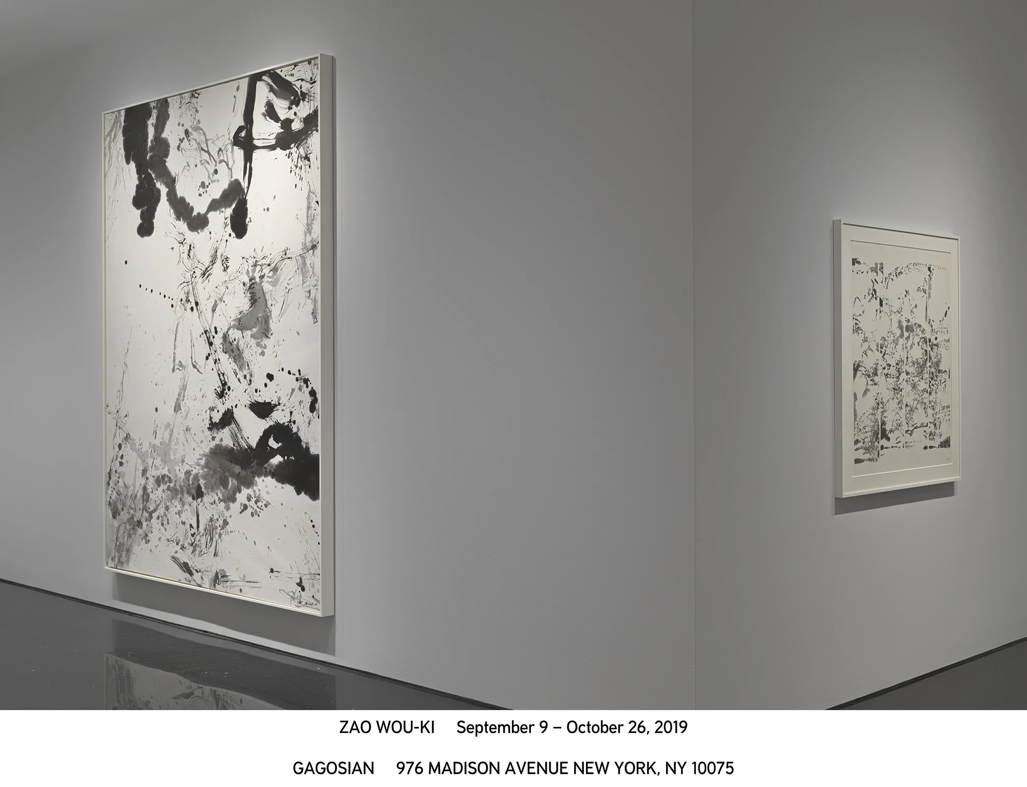 Zao Wou-Ki exhibition at the Gagosian Gallery in New York. Photo: Gagosian Gallery