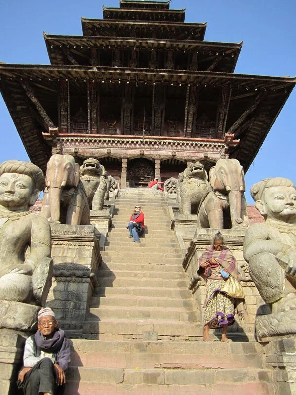 Taking It All In At A Temple In Nepal