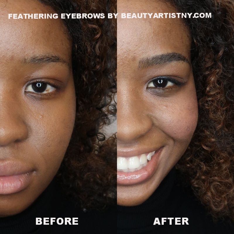 FEATHERING EYEBROWS
