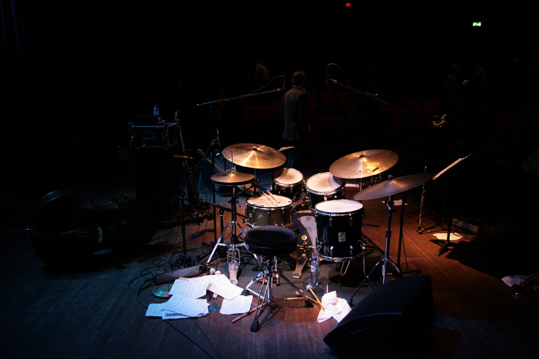end of a concert at the BIMhuis, Amsterdam, winter 2012