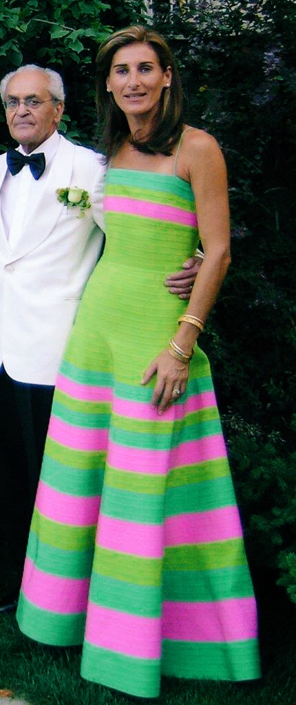  My mother wearing Oscar De La Renta 