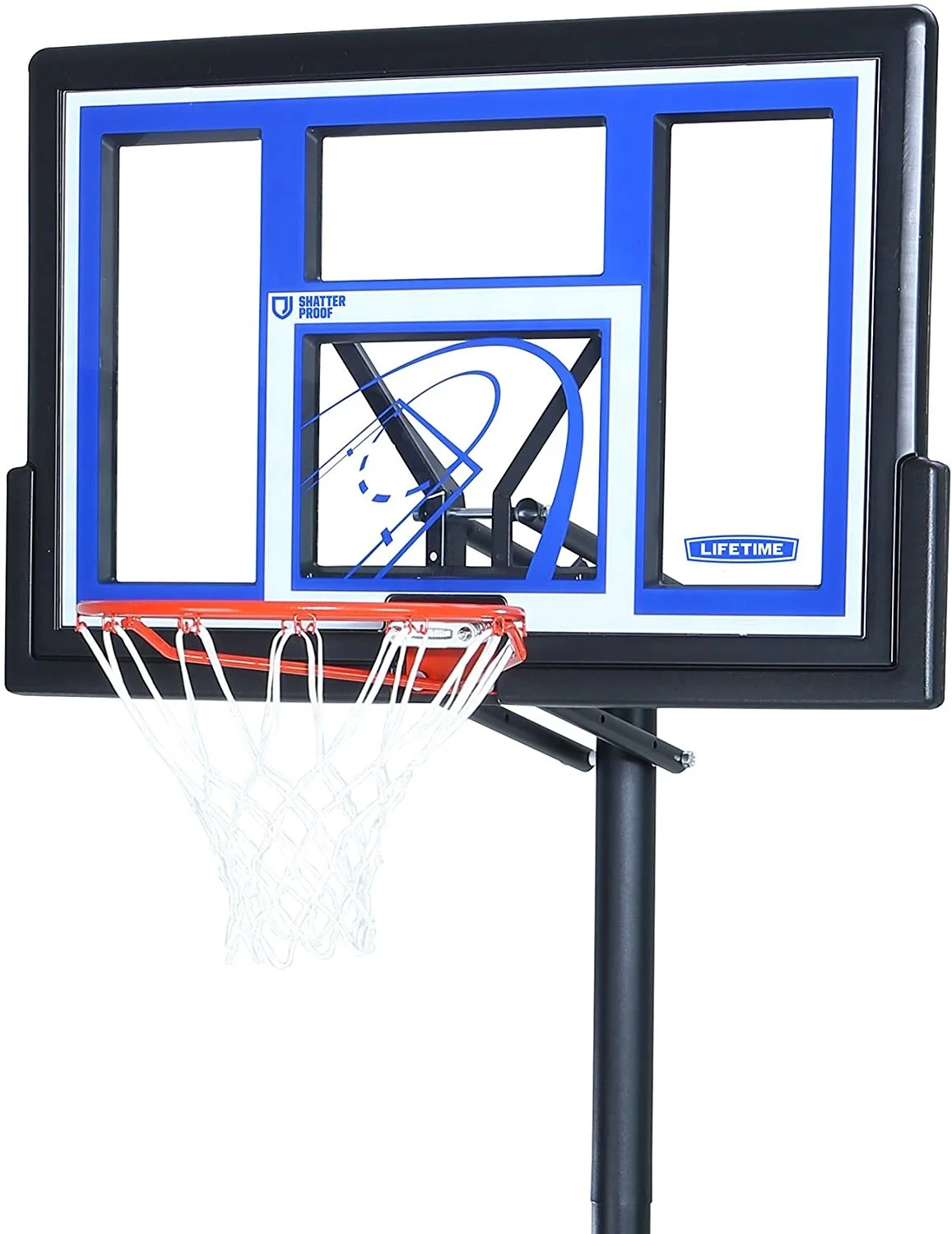 Lifetime Height Adjustable Portable Basketball Hoop System, 44 Inch