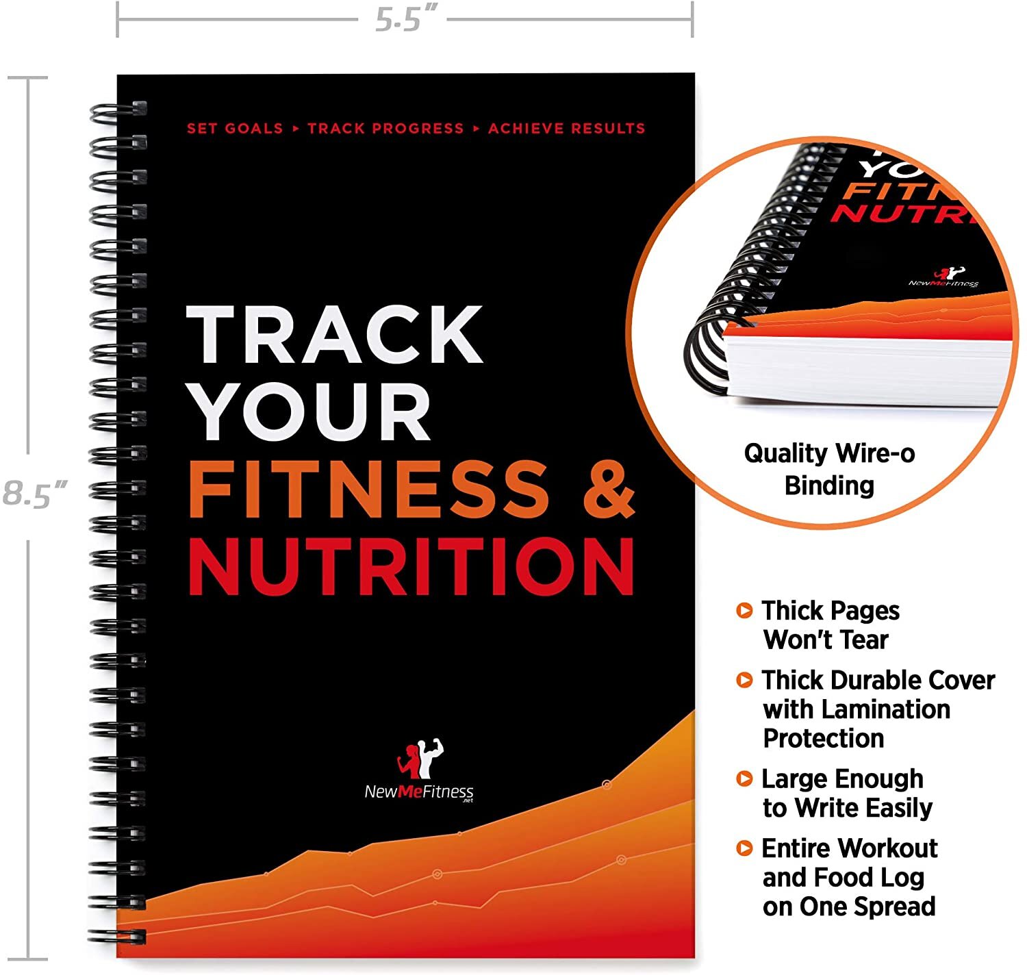 Workout/Fitness and/or Nutrition Journal/Planners - Designed by Experts, w/Illustrations : Sturdy Binding, Thick Pages & Laminated, Protected Cover
PlayMaker Network
