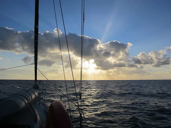 That stick on the right is the last navigation aid we'd ever see.