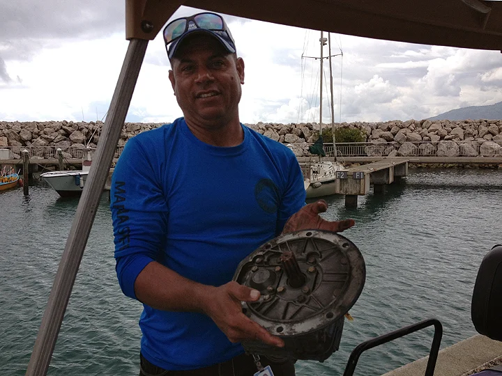 Assistant Tommy does the heavy lifting.