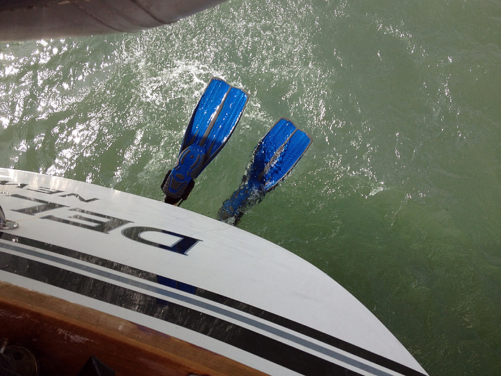 Deb makes sure we still have a propeller.