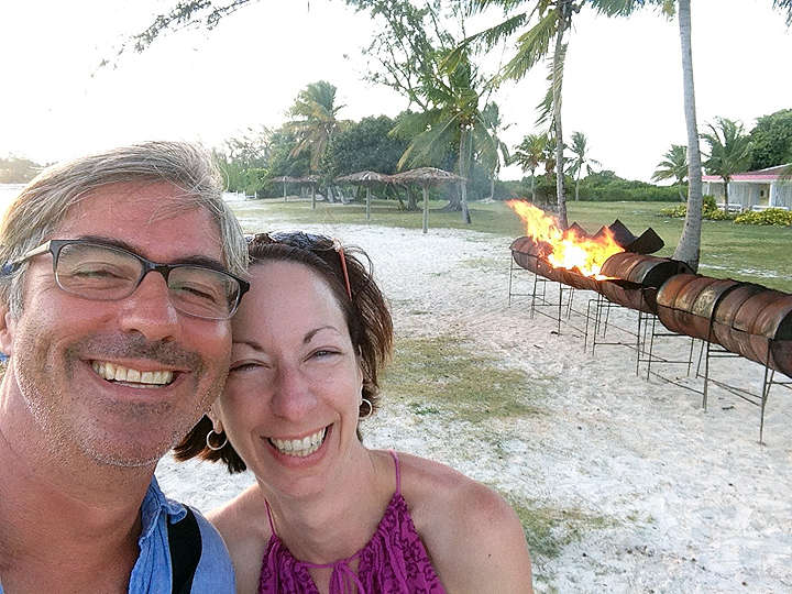 Eve and Pete and fire.
