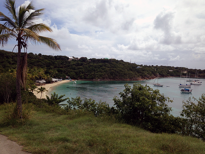 Honeymoon Cove: a welcome sight at the end of our Water Island hike. 