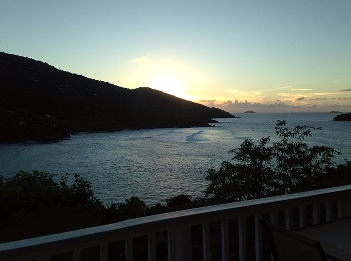 Sunset at Harvey's. DEFINITELY not thinking about money.