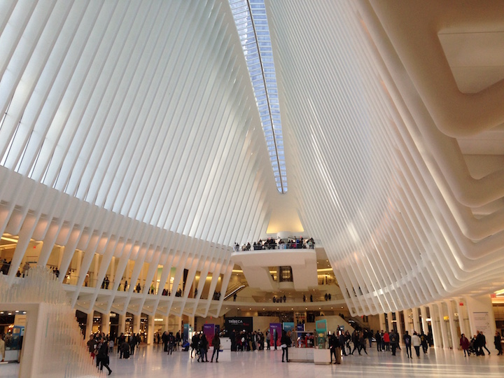 Playin' tourist at the World Trade Center Transit Hub.