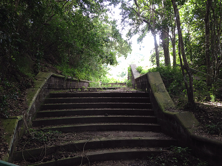 Ruins of British water control system at Potswork Dam Park