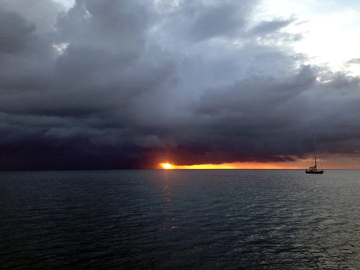 Storm brewin’ off Chatham Bay, Union Island