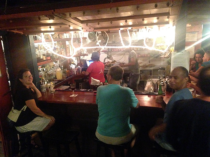 Our favorite restaurant, S.O.S. Coffee & Bar. Order the pork belly taco. Tell Gracie what alcohol you want and let her make up a cocktail. You’ll be happier for it.