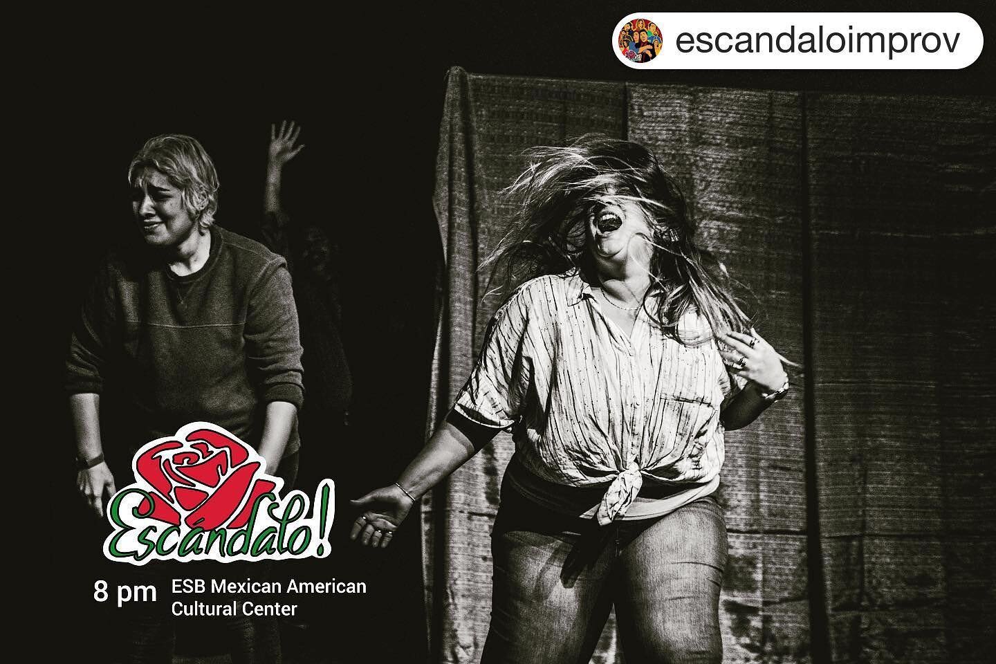 Tonight! Catch 3 Or Less&rsquo; @micco6 and @living_the_dream_catch_me in the &iexcl;Esc&agrave;ndalo! improv show!

#Repost @escandaloimprov
・・・
Sexy hair flip or rage growl?

Anything goes at the &iexcl;Esc&aacute;ndalo! show tonight w special gues