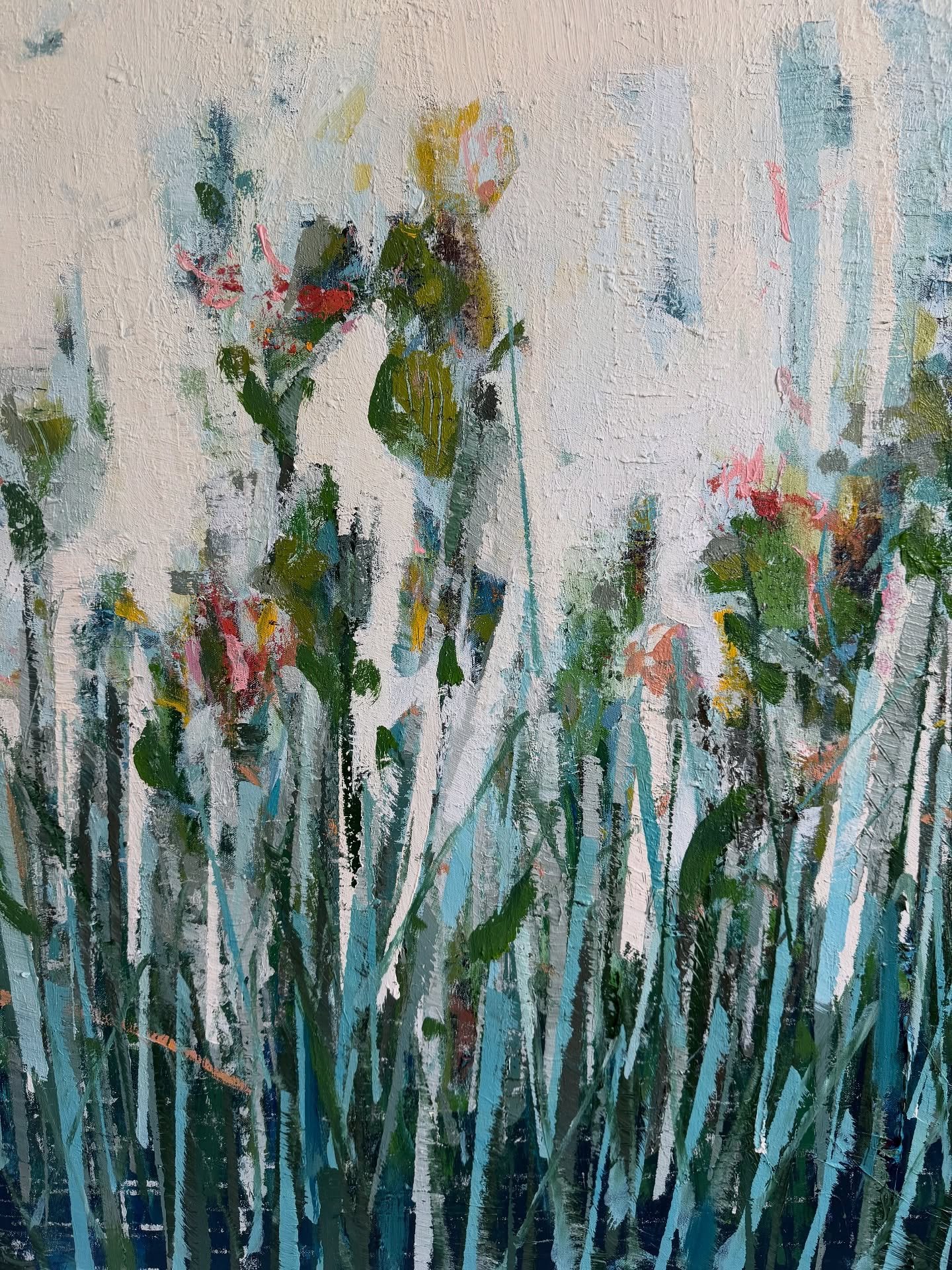 Jackson Pollock said, &ldquo;I have no fear of making changes, destroying the image, etc., because the painting has a life of its own.&rdquo;
 
Here is a new piece. Not yet on my website. It&rsquo;s called Brighter Days. It&rsquo;s about 4 feet tall 