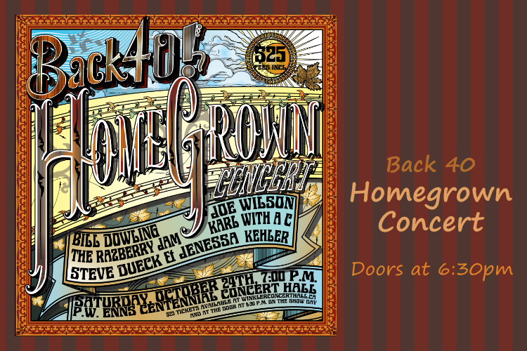 Back 40 Homegrown Concert
