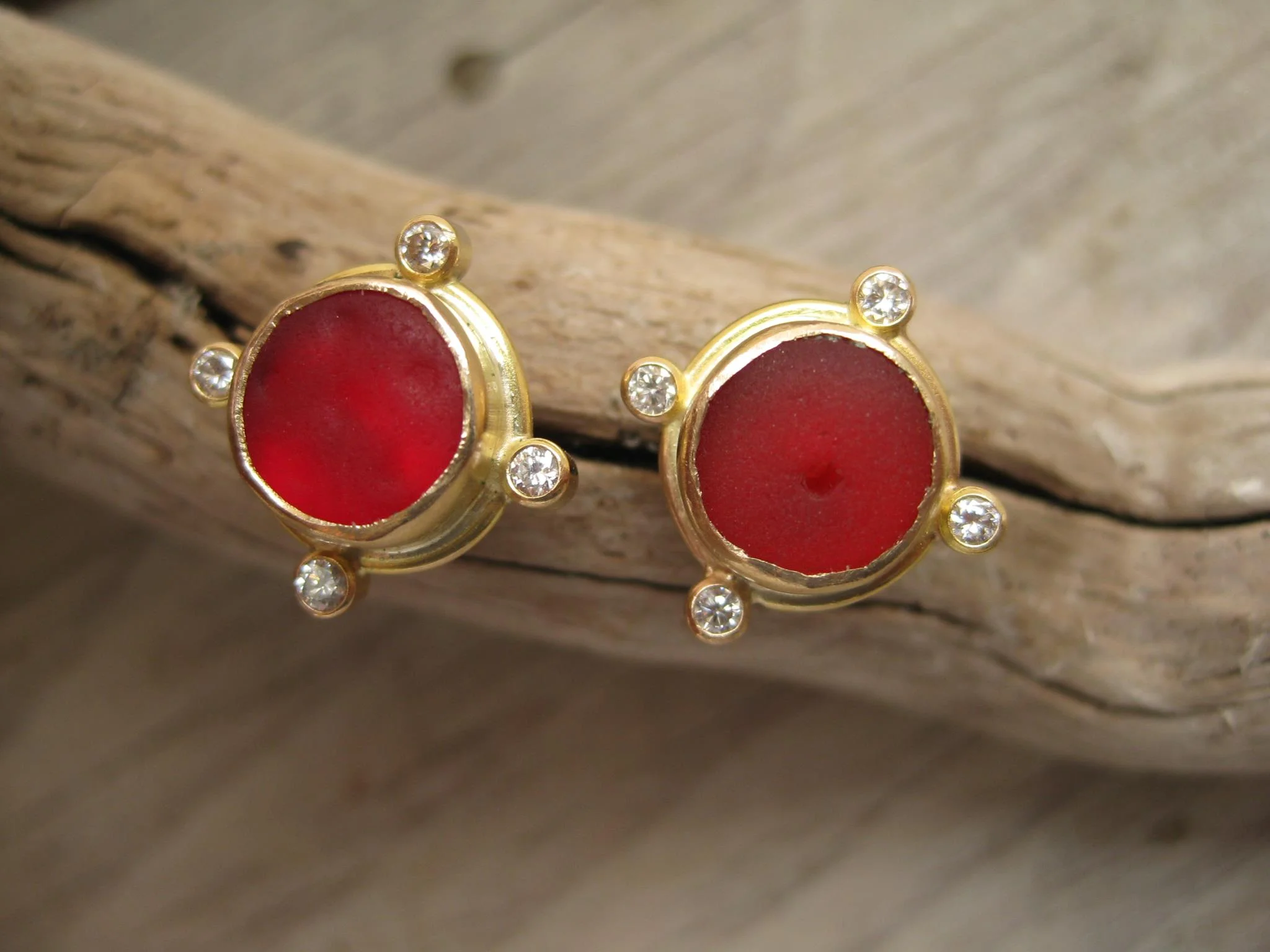 seaglass earings