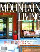 Mountain Living Top Mountain Designers magazine cover
