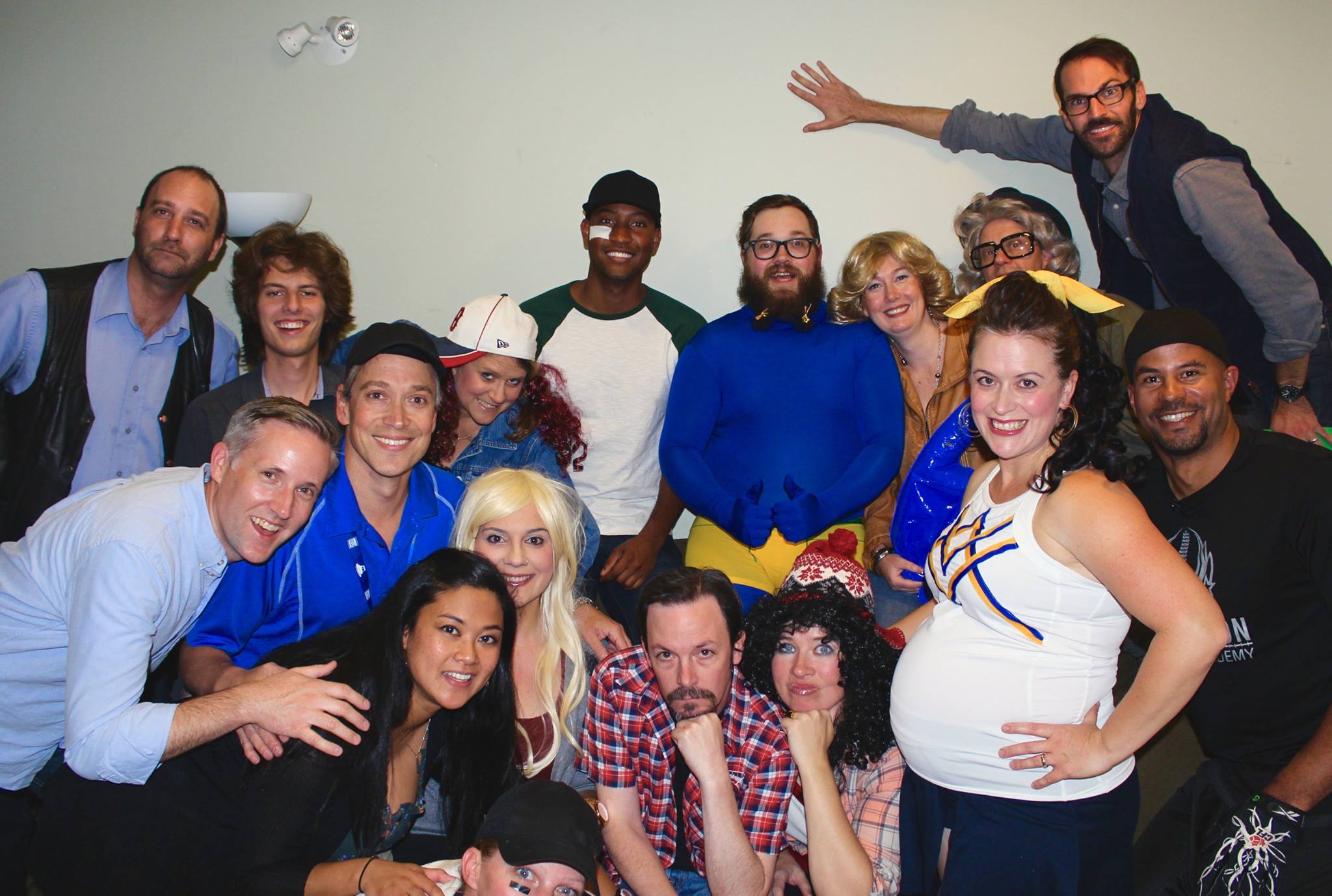 The cast of Monday Night Lights with special Guest Star CFL star Jon Cornish