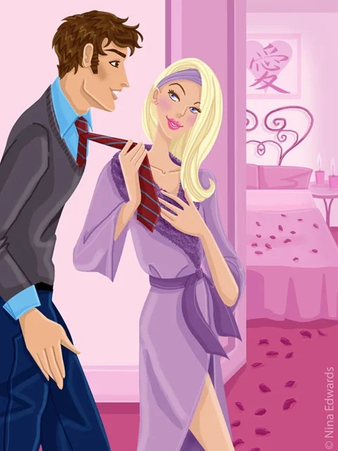 Editorial Illustration For Bridal Guide Magazine