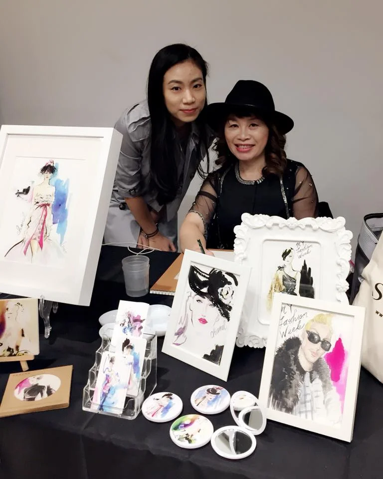  Live fashion art at the AsianInNY fashion show 