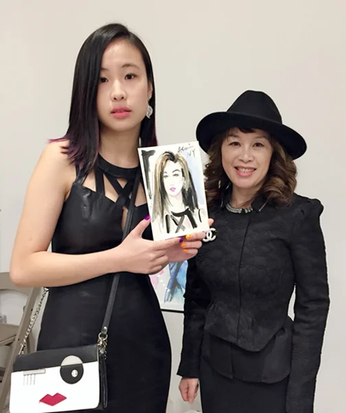  Live fashion art at the AsianInNY fashion show 