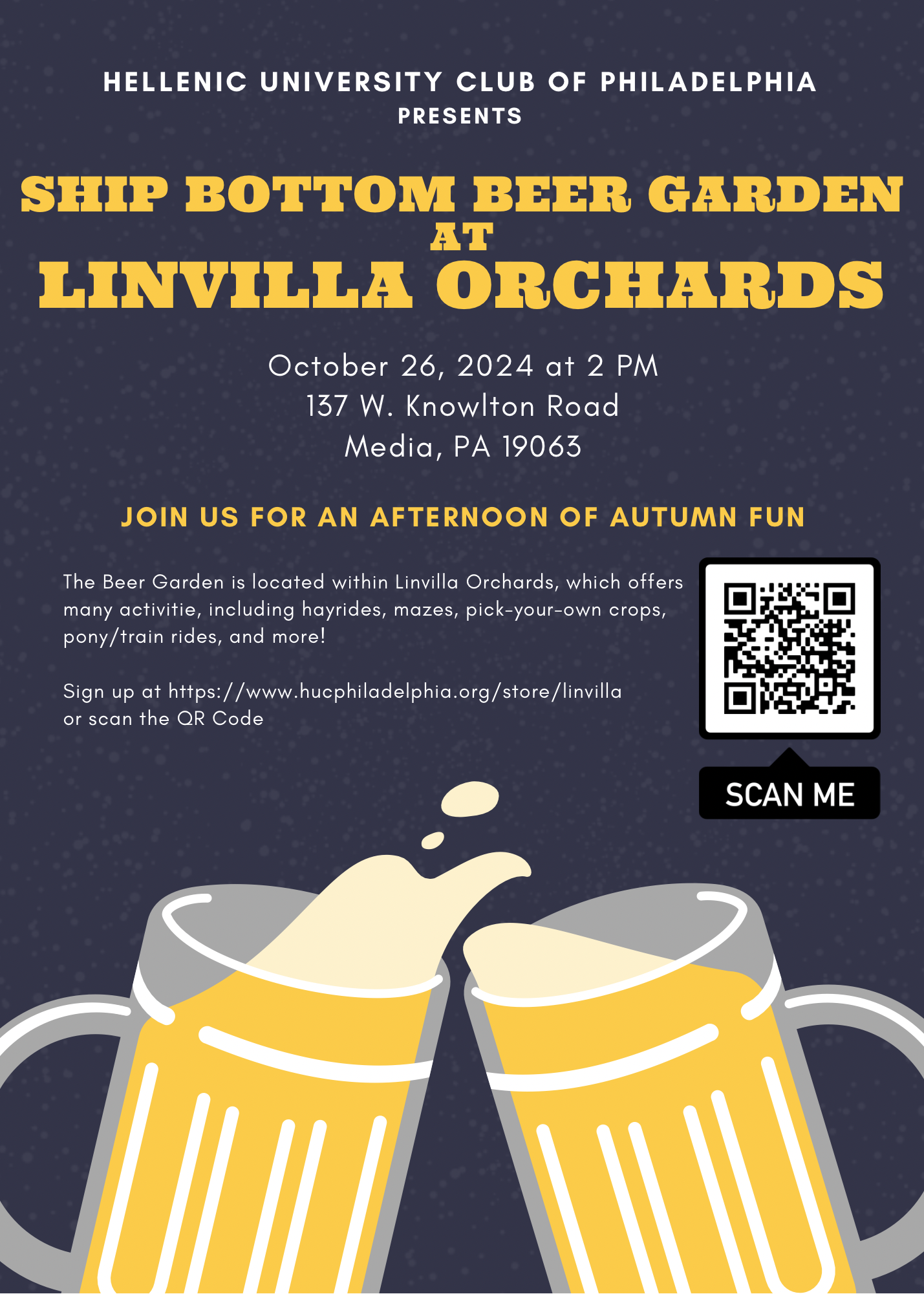 Social Event - Ship Bottom Beer Garden at Linvilla Orchards