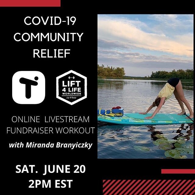 🎉We are going LIVE tomorrow, Saturday June 20th at 2pm EST🎉Join us on Tiltify for a live workout and to raise funds for our Lift4Life Gym projects.
.
The Tiltify link is up in our bio to join in ⬆️ #LiftAndUplift
.
Lift4Life Ambassador Miranda @mir