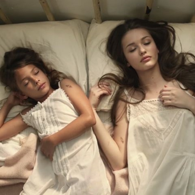 Laneya Grace (left) still shot from the music video for Avicii’s hit song “Wake Me Up,” that launched her career. / Photo Courtesy Shannon Escoto