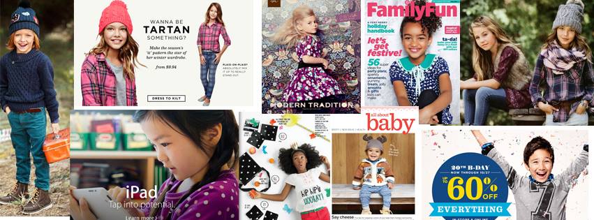 Collage of jobs booked featuring JE kids / Photo Courtesy Shannon Escoto