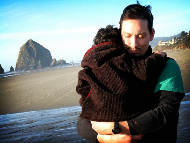 "This is one day before we were told we were going to lose him. We were actually at the coast celebrating him and his life and all the the wonderful things we were going to have ahead of us." / Photo Courtesy Lenore Davis