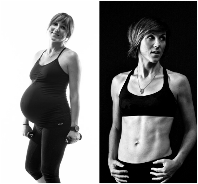 Before and after the birth of her first Baby, LJ / Photo Courtesy Jessi Duley