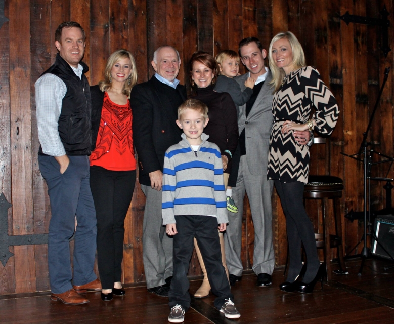 Courtney with her family from Dayton, Ohio. (From Left: her husband Jared, Courtney, Father John Reagan, Mother Brenda Reagan, Brother Johnny Reagan, Sister-In-Law Heather Reagan and nephews Gavin and Brody). / Photo Courtesy Courtney Reagan
