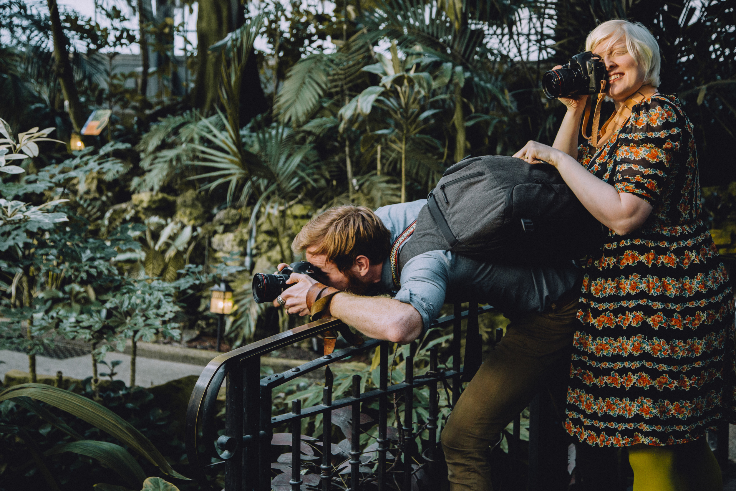 Amy {and baby bump} shooting with her husband / Photo courtesy Amy Hildebrand