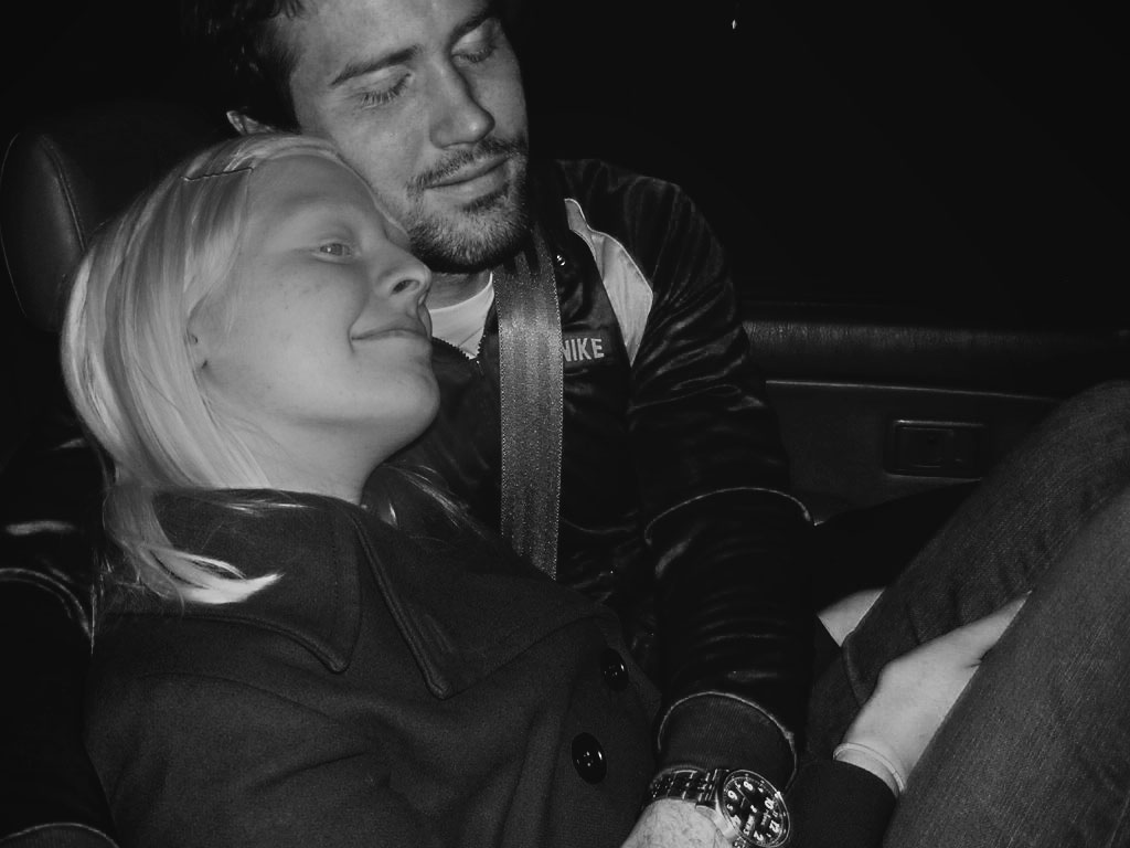 Amy and her husband, Aaron, the day before they were married / Photo courtesy Amy Hildebrand